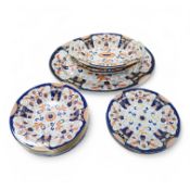 Fifteen items of a mid 19th century Mason's/Ashworth’s ironstone dinner service. Oval meat platter