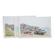 Alfred Robert Quinton (1853-1934), set of four watercolours for postcard designs of Kent Coastal