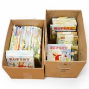 ° ° Rupert the Bear Annuals: 1970-2012. coloured pictorial boards, tall 4to. (43). Condition -