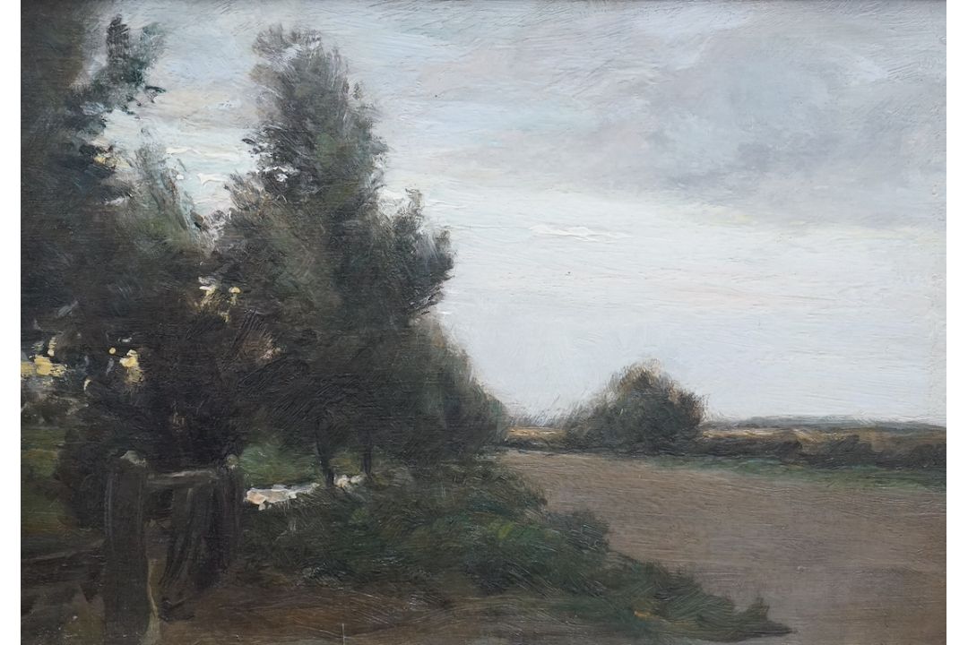 Henry G. Moon (1857-1905), oil on canvas, signed verso, inscribed plaque, 24 x 34cm, gilt - Image 1 of 3