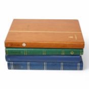 Four albums of stamps: Newfoundland, Jamaica etc (4). Condition - mostly stamp marked