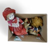 A group of post war dolls teddies and toys. Condition - variable