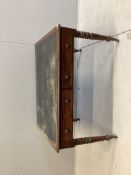 An early Victorian mahogany partner's writing table, width 120cm, depth 90cm, height 74cm. Condition