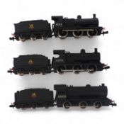 Three boxed Union Mills Models N gauge railway BR locomotives; a Class J38, 65929, a Class J11, 6429