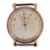 A gentleman's 1940's? 9ct gold Rolex manual wind wrist watch, with signed Super Balance movement