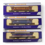Three boxed Dapol N gauge railway Class 73 electro-diesel locomotives; 73109 Battle of Britain (ND00