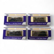 Four boxed Dapol N gauge railway GWR/BR locomotives; a Class 14xx, 1466 (ND003), together with three