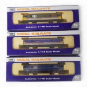 Three boxed Dapol N gauge railway Class 73 electro-diesel locomotives; 73109 Battle of Britain (ND00