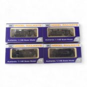 Four boxed Dapol N gauge railway BR locomotives; two Class M7, 30031 (ND-025) and 30128 (ND-045), to