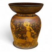 A large Doulton Burslem Morrisian ware vase, circa 1895, 30cm high