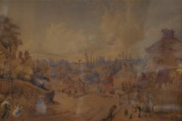 William Heath (19th. C), ‘East Barnet, painted from nature’, inscribed in ink and E. Stacy-Marks lab