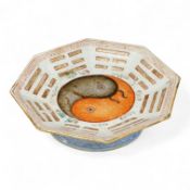 A Chinese ‘Yin-Yang and eight trigrams’ octagonal footed dish, Tongzhi (1862-74) mark and of the per