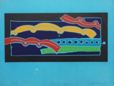 Harvey Daniels (1936 - 2013), screenprint, ‘Peacock dye’, signed in pencil, limited edition 14/30, 5