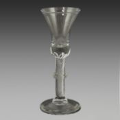 An airtwist wine glass, c.1750
