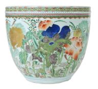 A Samson famille verte fish bowl, in Chinese Kangxi style