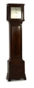 A mid 19th century mahogany eight day longcase regulator, silvered dial signed William Woodhouse, Lo