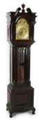 An Edwardian mahogany eight day chiming longcase clock