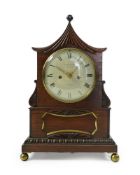 A Regency rosewood double fusee bracket clock, by C. Harris, Cornhill, London