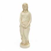 A Victorian Copeland Parian figure, ‘Maidenhood’, 56cm high