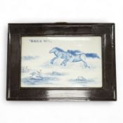 A large Chinese blue and white charger in Ming-style, 51cm diameter