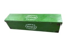 A vintage boxed Jaques croquet set (no peg or hoops)