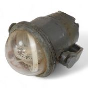 A mid-20th century brass marine binnacle compass, Sestrel, by Henry Browne & Son Ltd, 15cm deep