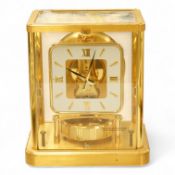 A Jaeger Le Coultre Atmos clock, numbered 627621, gilt-brass five glass case, height 22.5cm