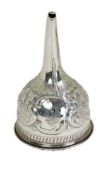 A George IV Irish silver wine funnel, by Stephen Bergin