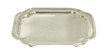 A George I silver waiter, by Edward Cornock