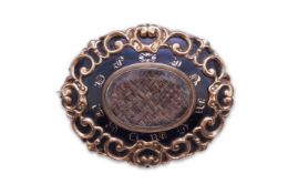 A Victorian mourning jewel, circa 1875
