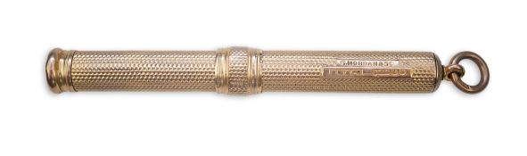 S Mordan & Co., a 9ct gold propelling pencil