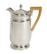 A George silver hot water jug, by John Eames