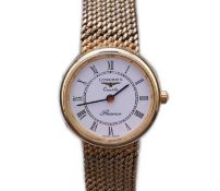 Longines, a gold watch
