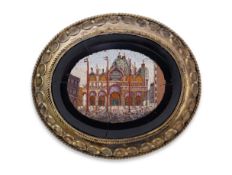 A micromosaic brooch, probably Italy, late 19th century