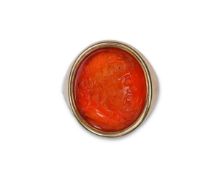 A fine carnelian intaglio, late 18th/early 19th century