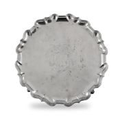 A large early George II silver salver, by Humphrey Payne, engraved with the Lowth and Tregonwell fam