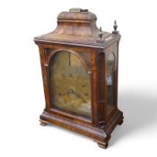 A George III mahogany bracket clock, signed Willm. Willington, London, 54cm high