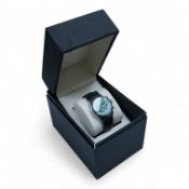 A boxed modern Christopher Ward of London stainless steel C70 Racing Green chronograph wrist