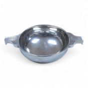 A George V Scottish silver quaich, by Wilson & Sharp, Edinburgh, 1924, 14.4cm over handles, engraved