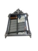 A reproduction Victorian style silvered composition wall mirror, width 76cm, height 120cm
