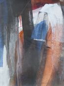 Billie Newey (Contemporary), untitled abstract composition, mixed media and oil, 24 x 18cm