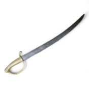 A mid 19th century infantryman’s short sword Gladius with cast brass hilt of universal pattern,