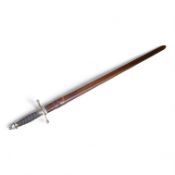 World War I Scottish infantry officer’s undress sword, etched and polished regulation blade with