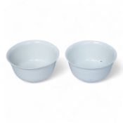 Two Chinese white glazed bowls, 11cm in diameter