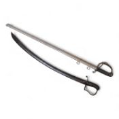 A 1796 pattern cavalry officer’s sword, blade etched J. Runkel, Solingen, regulation blade, in