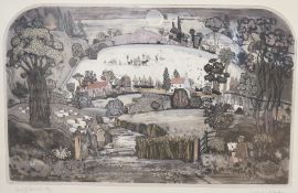 Graham Clarke (b.1941), 'Song of Samuel', signed in pencil, limited edition 116/250, etching with