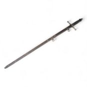 World War I Scottish infantry officer’s undress sword, etched and polished regulation blade with