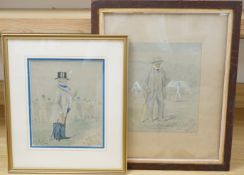 George Finch Mason (1850-1915), ‘How’s that Joby?, H’Out!’, signed and inscribed, cricketing