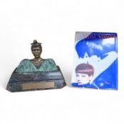 A figural bronze award: Alternative Hair Show Award Vidal Sassoon for 50 Years Creativity October