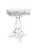 A Victorian wirework plant stand, width 60cm, depth 50cm, height 82cm